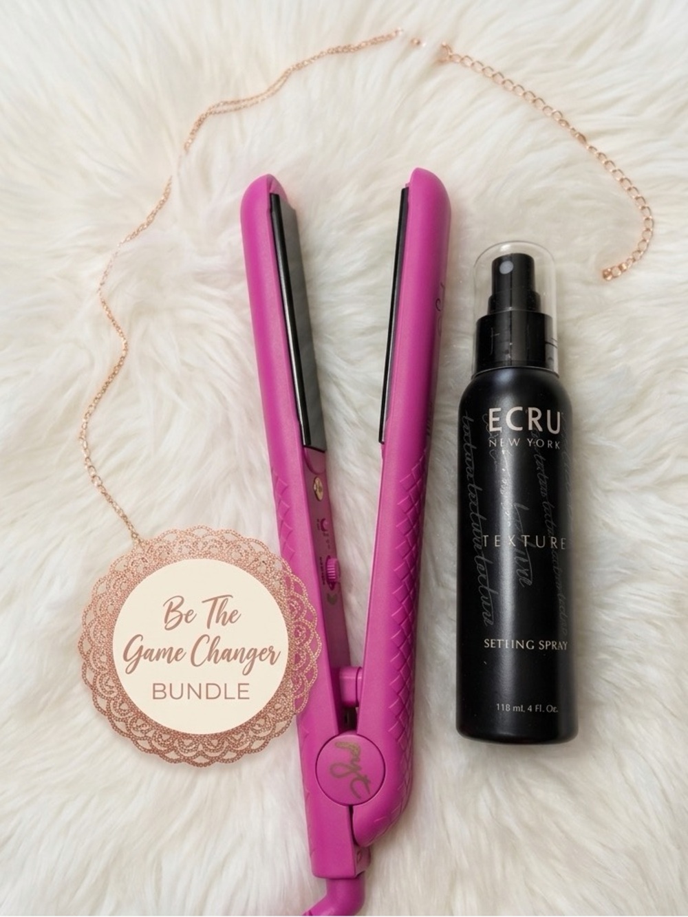 PYT ~ PRETTY YOUNG THING Ceramic Styling Tool & ECRU Setting Spray